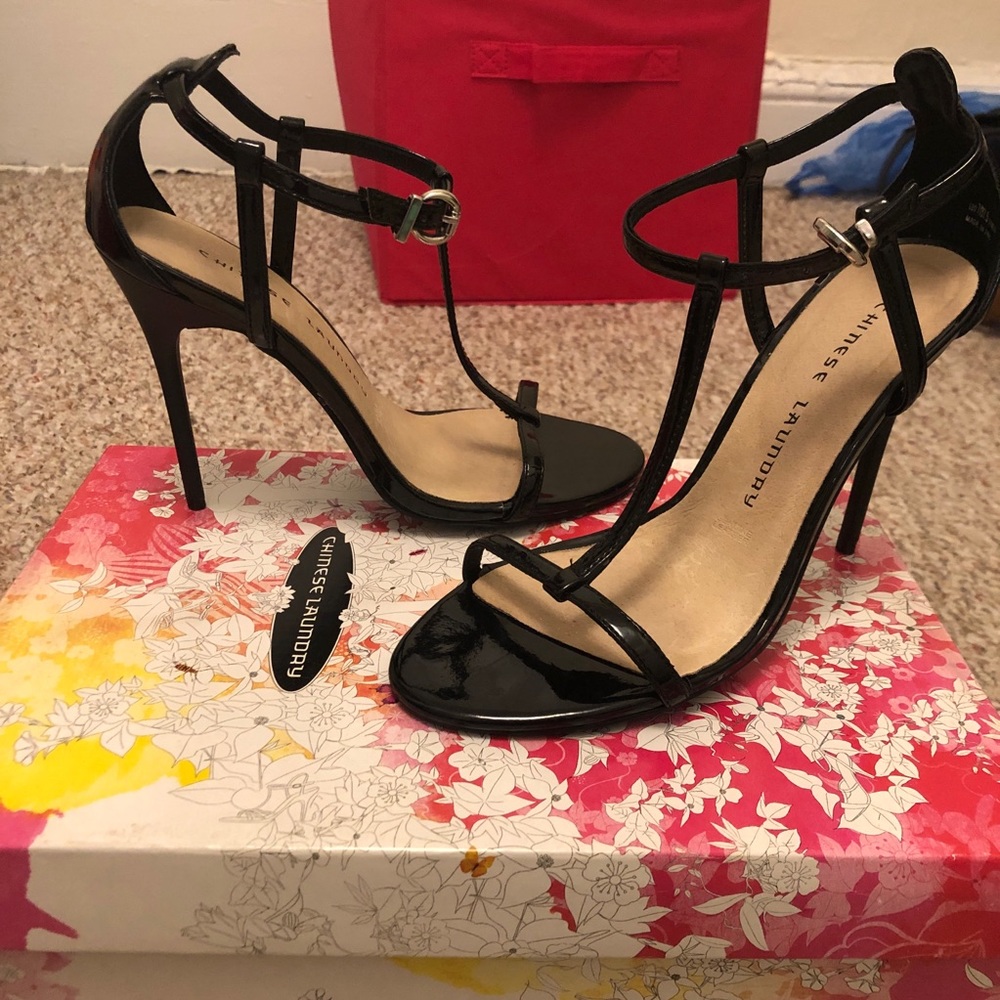 Chinese Laundry 3” stiletto black heels